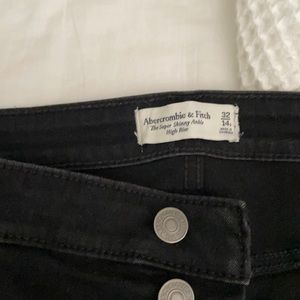 Abercrombie black jeans. 32 short
